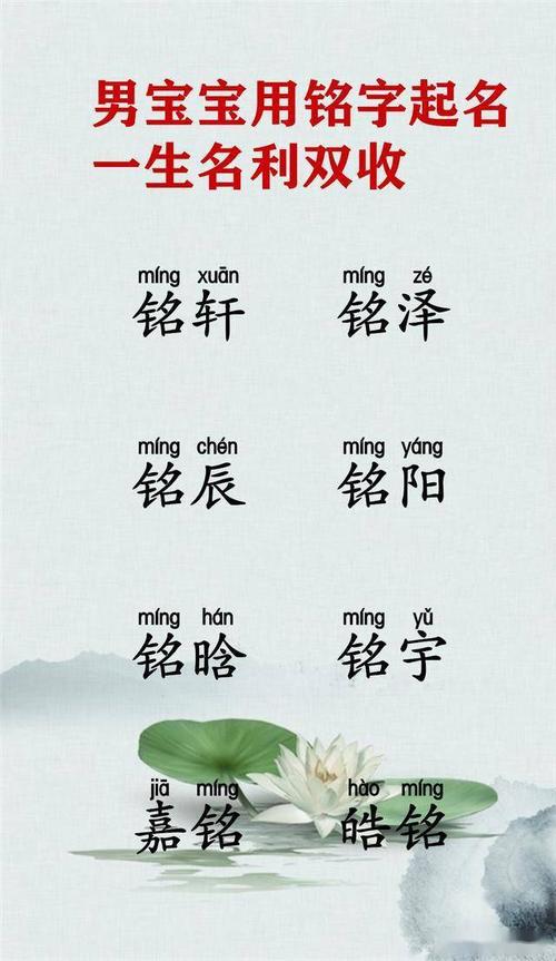 铭字在后的男孩名字 球字取名好不好