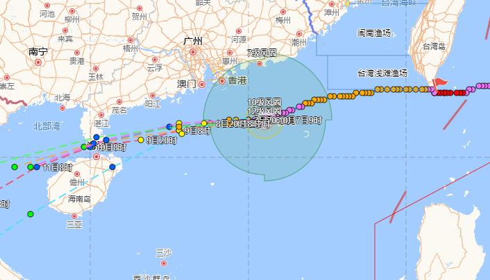 台风小犬最新实时路径发布 10日登陆雷州半岛或海南岛