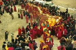 藏族晒佛节 