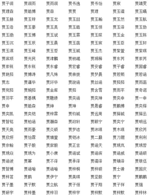 男孩名字大全俊杰 男孩灵动名字