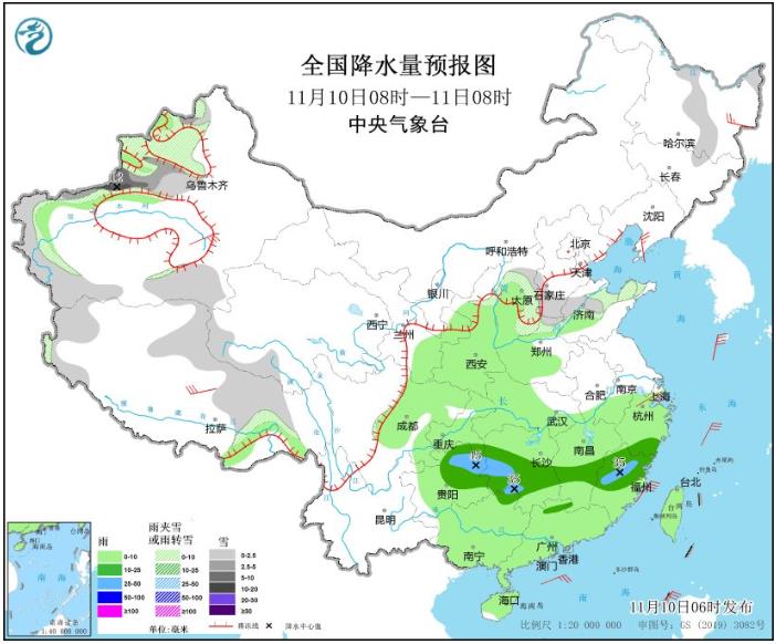 受较强冷空气影响中东部地区将有大风降温天气 江南等地阴雨相伴