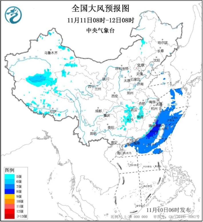 受较强冷空气影响中东部地区将有大风降温天气 江南等地阴雨相伴