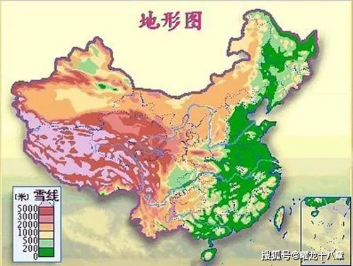 中国地理地图山脉河流盆地的简单介绍
