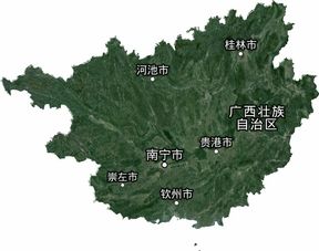 广西地图全图高清版 卫星地图 电子地图 地形图