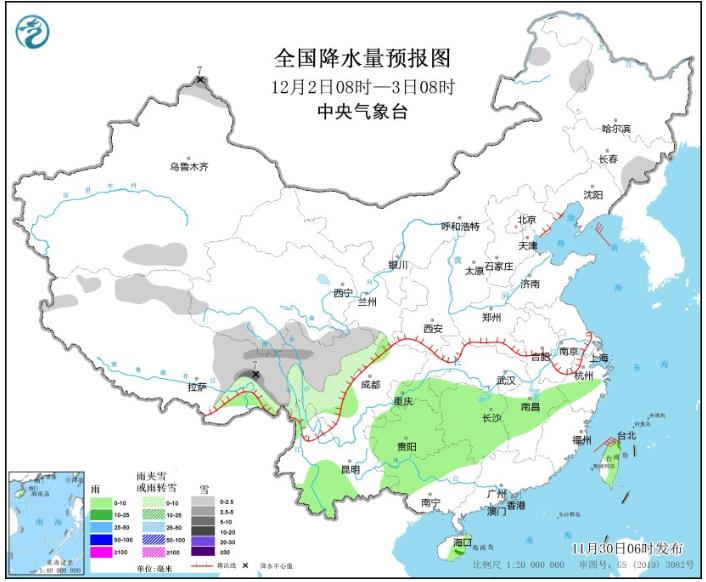 较强冷空气继续影响我国 南方大部地区气温将下降