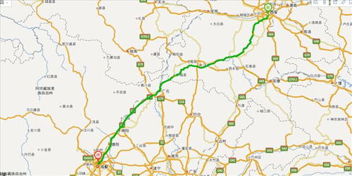西安到成都开车路线图 自驾费用 高速路况 限速 出入口 时间