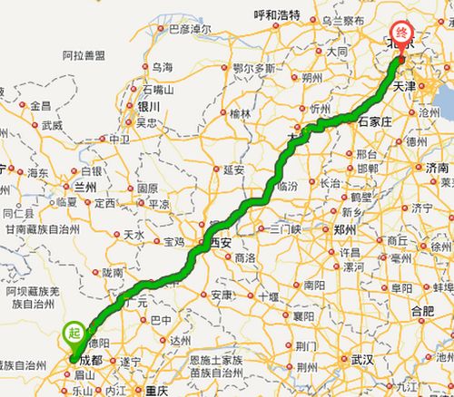 成都开车到北京的高速路线 过路费 时间,路况怎么样