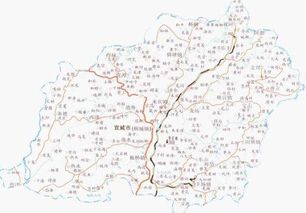 云南宣威市乡镇地图 