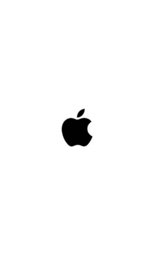 iphone壁纸 苹果标志 简单 黑白 手机壁纸