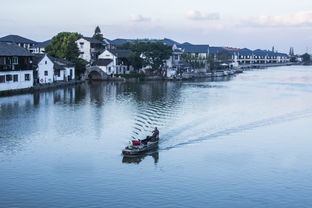 上海朱家角河道风景图片