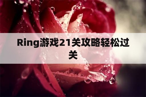 Ring游戏21关攻略轻松过关