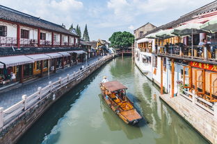 上海朱家角河道风景图片