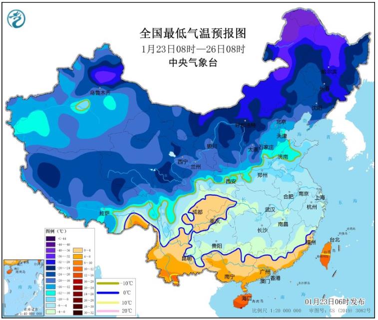 寒潮南下发威江南华南等地迎低温 福建广东等地大风不断