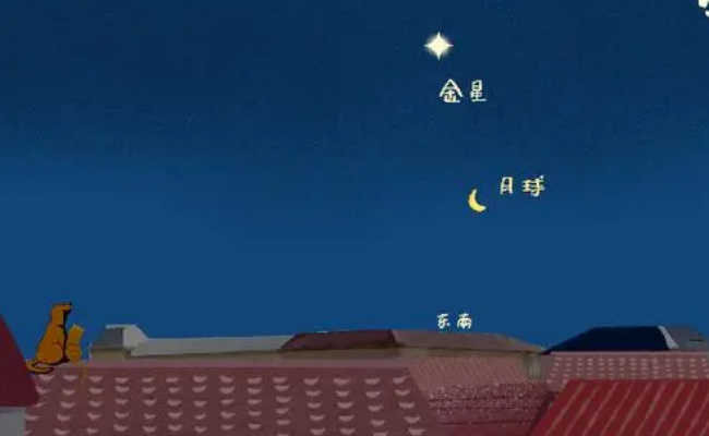 新年首场金星伴月将于什么时候上演