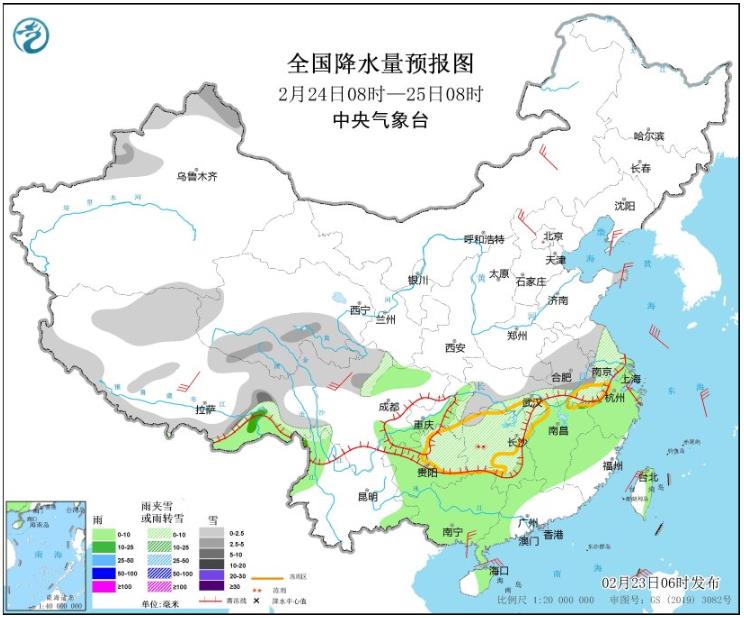 寒潮来袭我国大部地区气温将持续偏低 南方部分地区还有冻雨