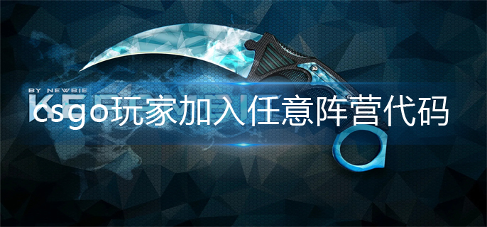 csgo玩家加入任意阵营代码是什么