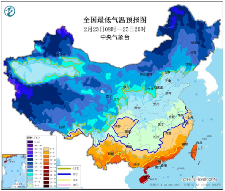 寒潮来袭我国大部地区气温将持续偏低 南方部分地区还有冻雨