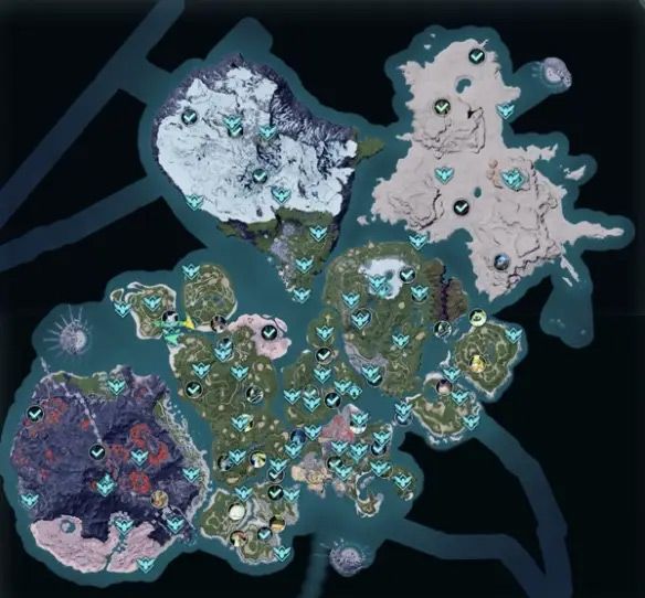 幻兽帕鲁地图介绍全地图等级点位一览