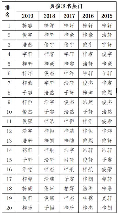 今年出生的男孩取个什么名字好 2010年出生男孩名字