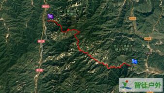 北京云蒙峡周围徒步登山路线及轨迹图总结