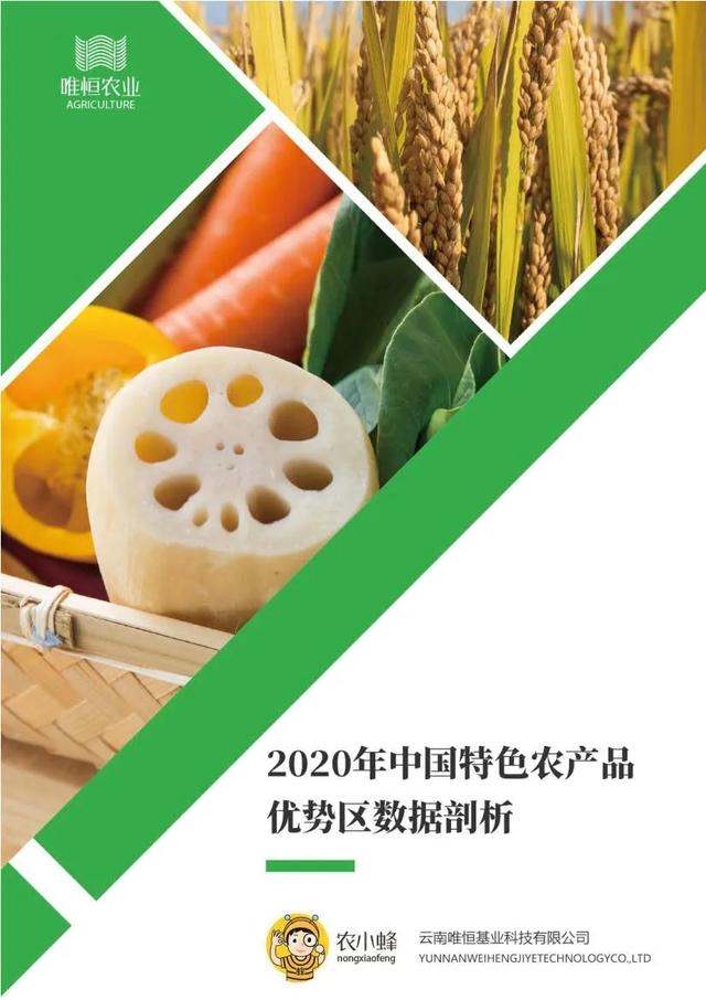 2020年中国特色农产品优势区数据剖析
