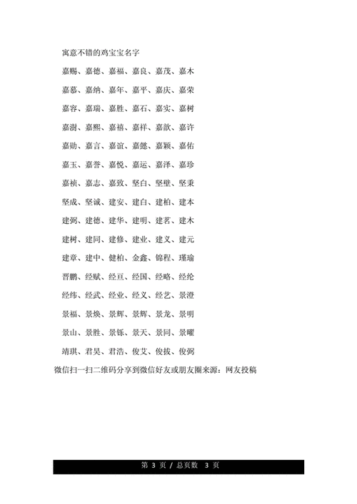 鸡宝宝起名大全9月 5月的鸡宝宝起名大全