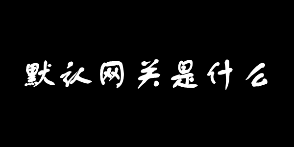 默认网关是什么